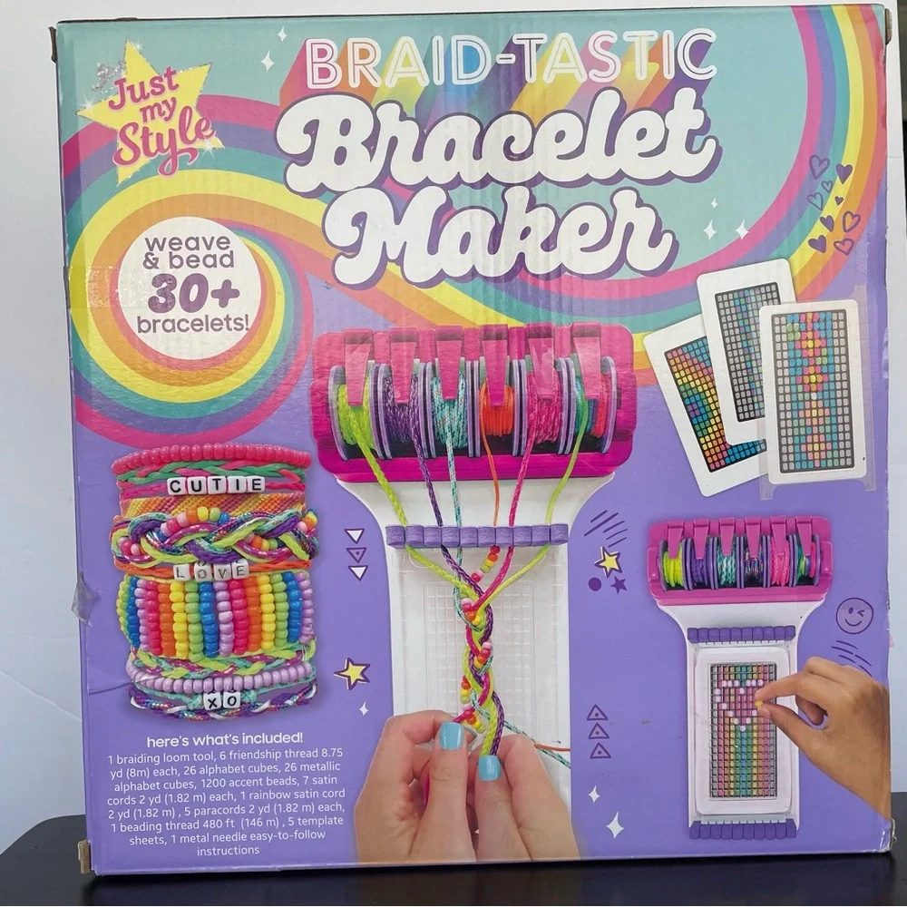 Just My Style Braid-Tastic Bracelet Maker - Multicolor